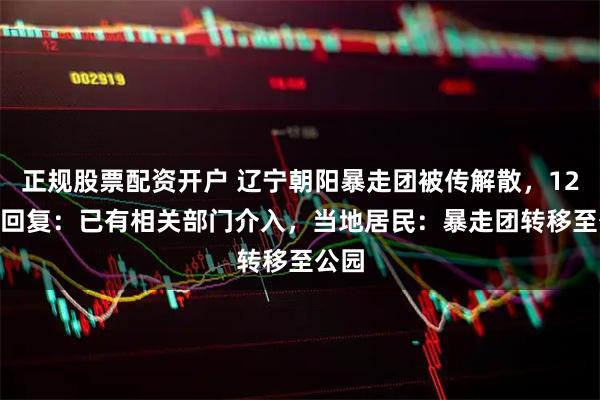 正规股票配资开户 辽宁朝阳暴走团被传解散，12345回复：已有相关部门介入，当地居民：暴走团转移至公园